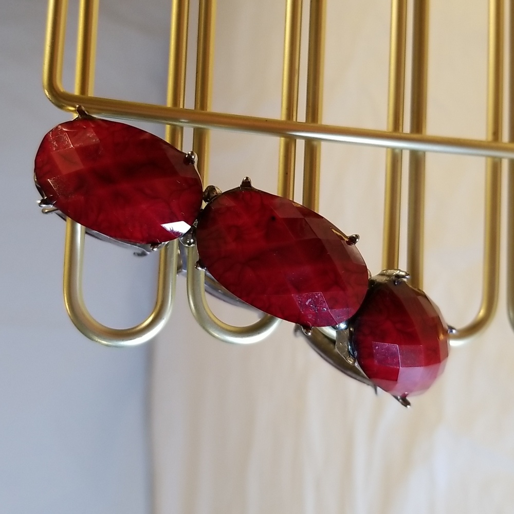 Chunky Red Beaded Bracelet